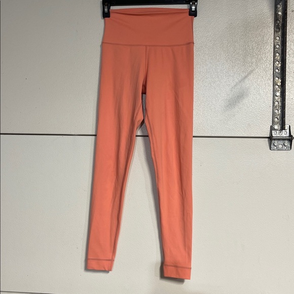 SET ACTIVE WOMENS HIGH RISE CORAL LEGGINGS XS FULL LENGTH - Picture 7 of 7